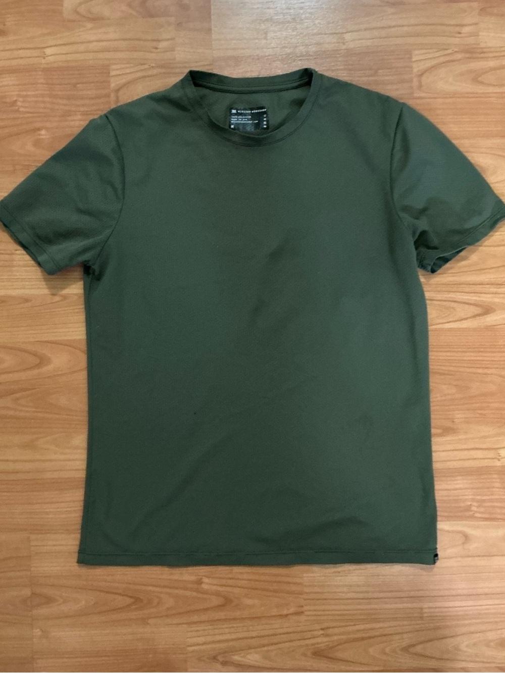 Mission Workshop Men's Short Sleeve Performance Tee in Olive Green